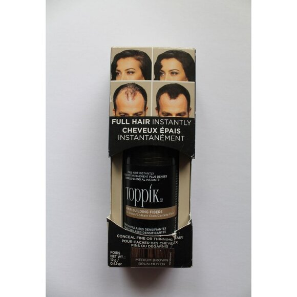 Toppik Densifying Hair Fibers 12 g/ 0.42 oz Medium Brown - Picture 1 of 4